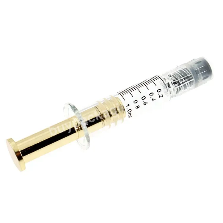 Custom Printed Logo 1ml 2ml 2.25ml 3ml 5ml 10ml Glass Syringes With Metal Luer Lock Tip