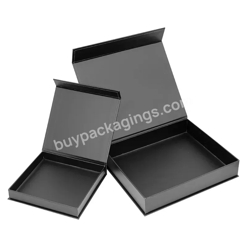 Custom Printed Logo Black Eco Friendly Gift Box Rts Packaging Box
