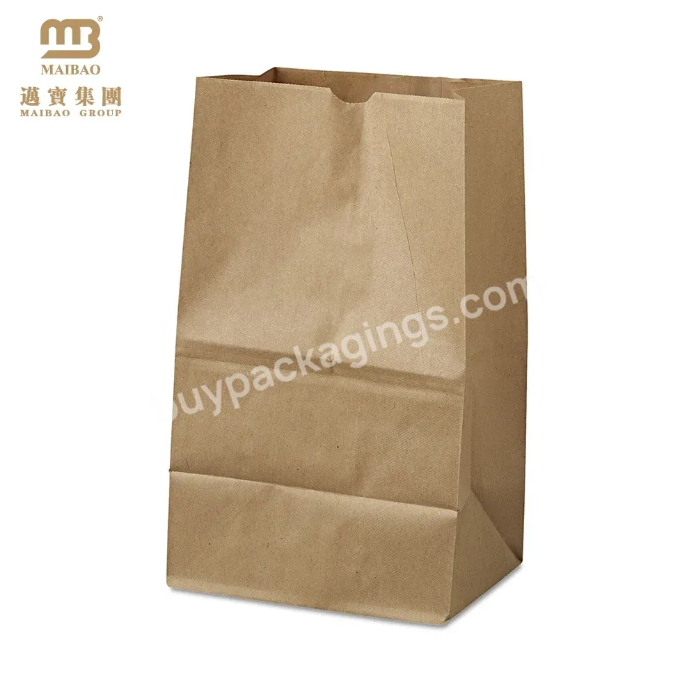 Custom Printed Logo Cheap Manufacturers Takeaway Food Small Brown Sos Kraft Paper Bag