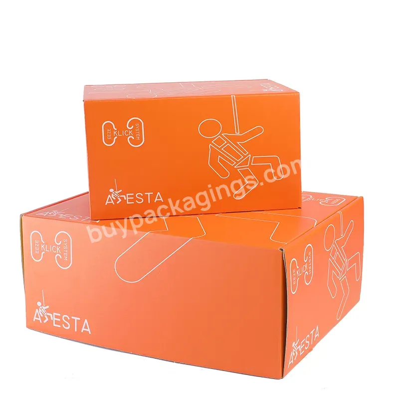 Custom Printed Logo Color Shoe Box Corrugated Cardboard Packaging Mailer Shipping Box