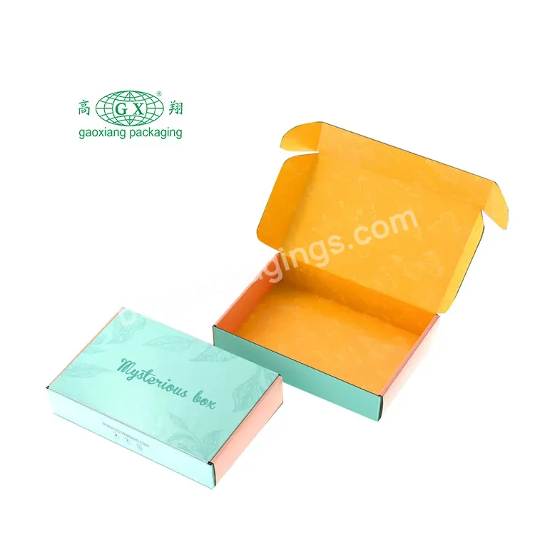 Custom Printed Logo Folding Special Design Corrugated Carton Clothes Packaging Paper Box Custom Mailer Boxes