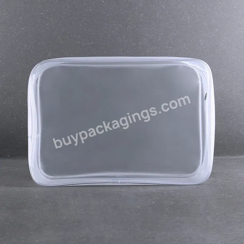 Custom Printed Logo Frosted Plastic Bag With Slider T Shirt Packaging Clear Pvc Jewelry Zipper Bags For Clothing