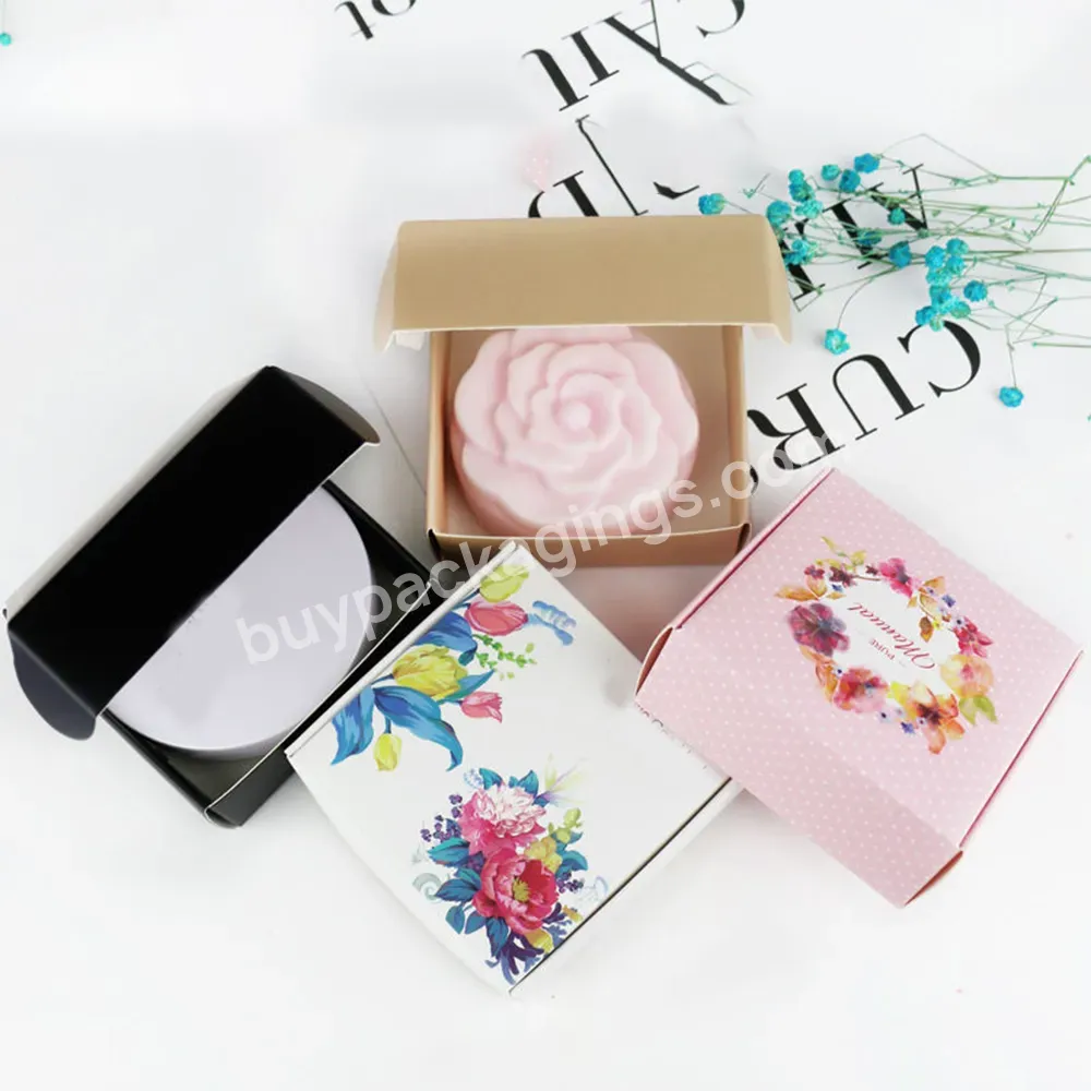 Custom Printed Logo Handmade Soap Paper Box Small Mailer Boxes Ear Lock Box Soap Packaging For Soap