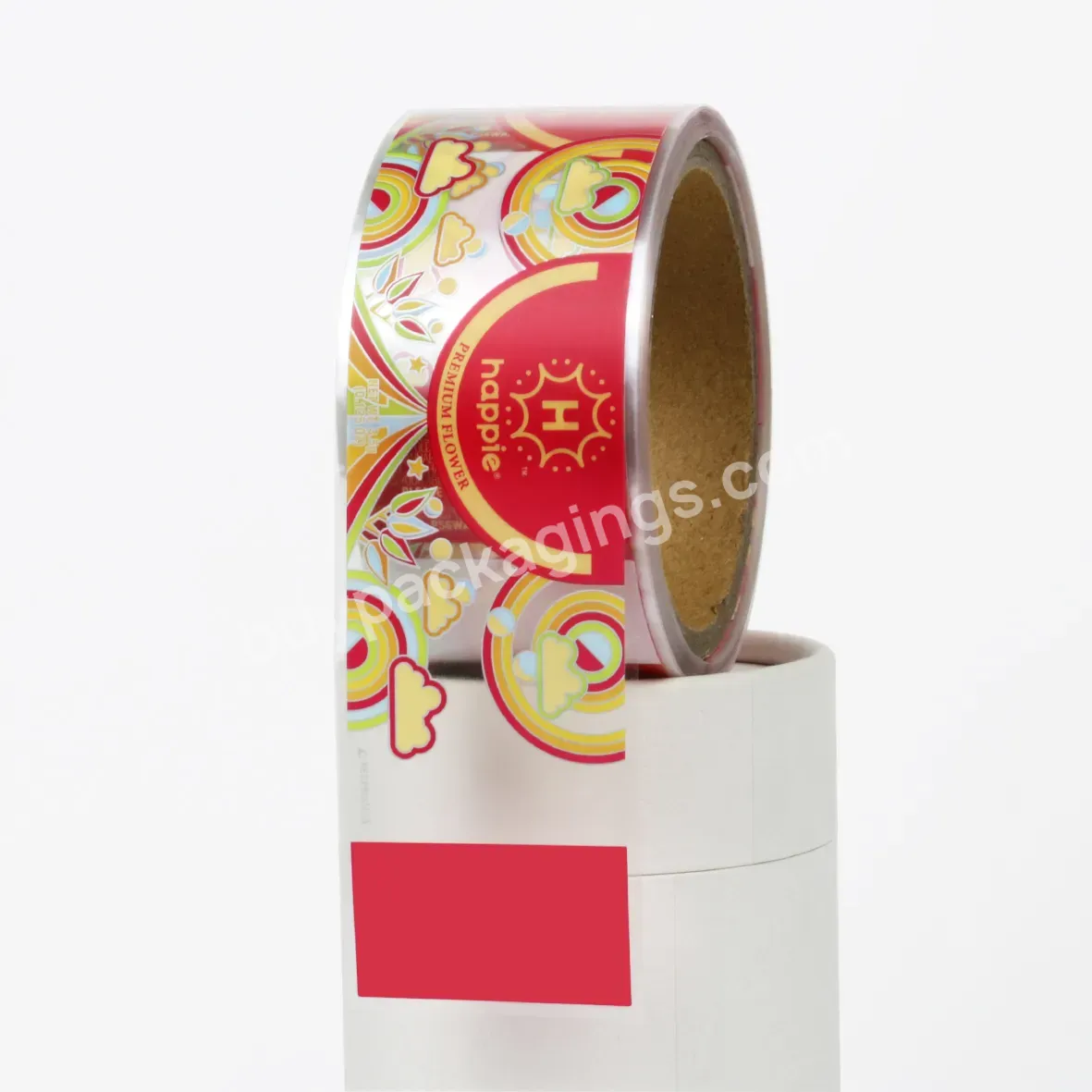 Custom Printed Logo Labels For Packaging Vinyl Waterproof Sticker Printing Roll Label Round Stickers