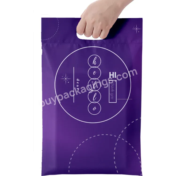 Custom Printed Logo Personalized Plastic Business Biodegradable Packaging Mailing Bag Shopping Bag With Handle