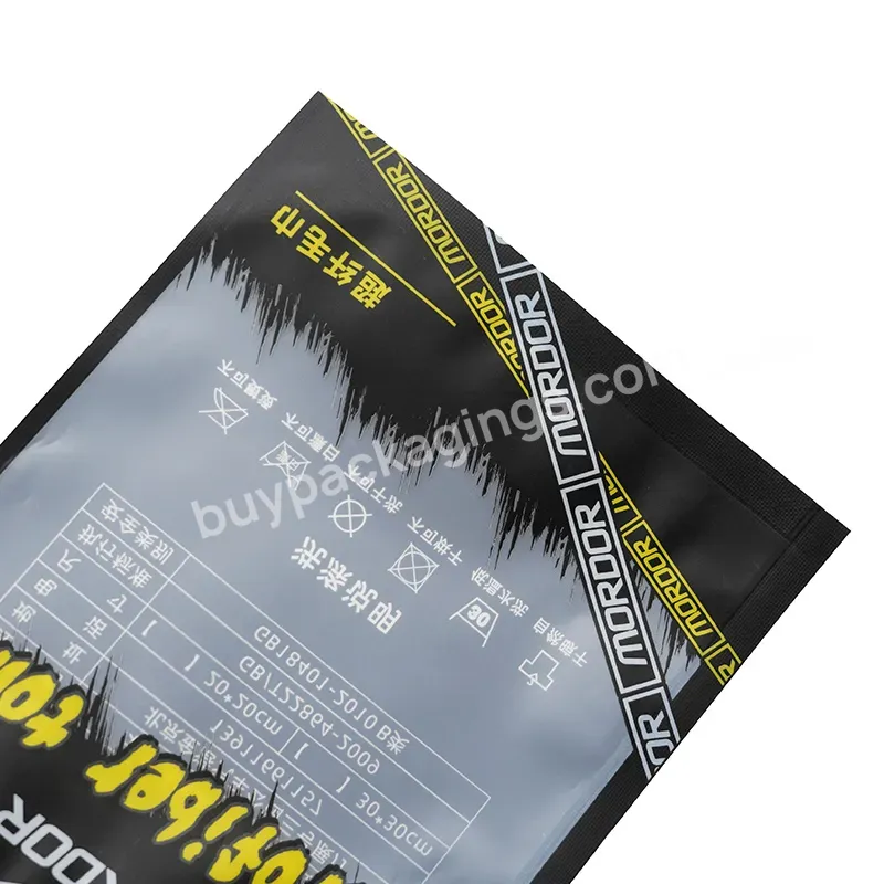 Custom Printed Logo Resealable Food Smell Proof Zip Lock Plastic Mylar Packaging Pouch Bags With Clear Window