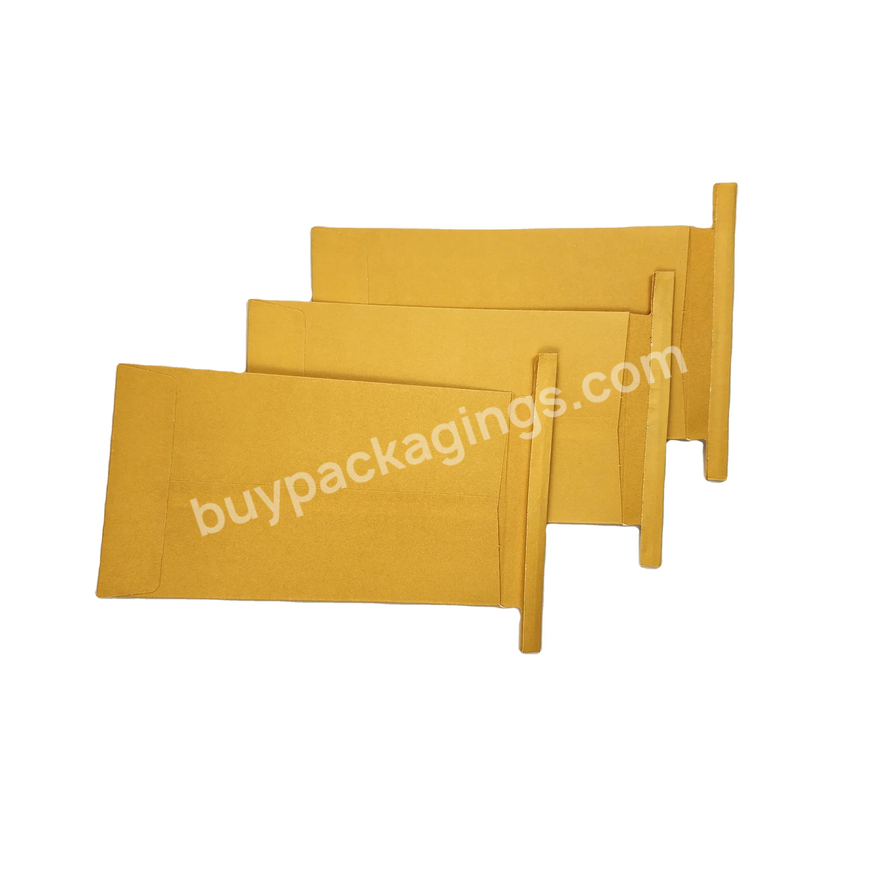 Custom Printed Logo Soil Packaging Kraft Paper Envelop With Tin Tie Sealing