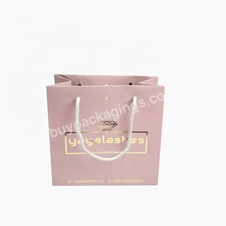 Custom Printed Logo Various Color Luxury Clothes Store Packaging Gift Craft Shopping Paper Bags With Handles