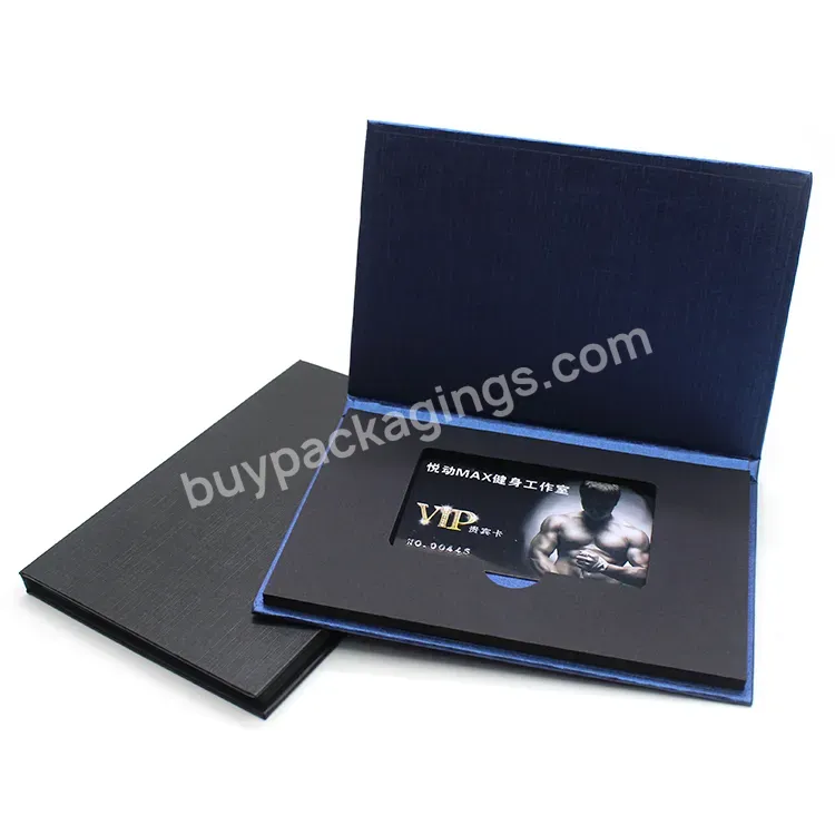 Custom Printed Logo Vip Card Boxes Cardboard Gift Packaging Magnetic Box