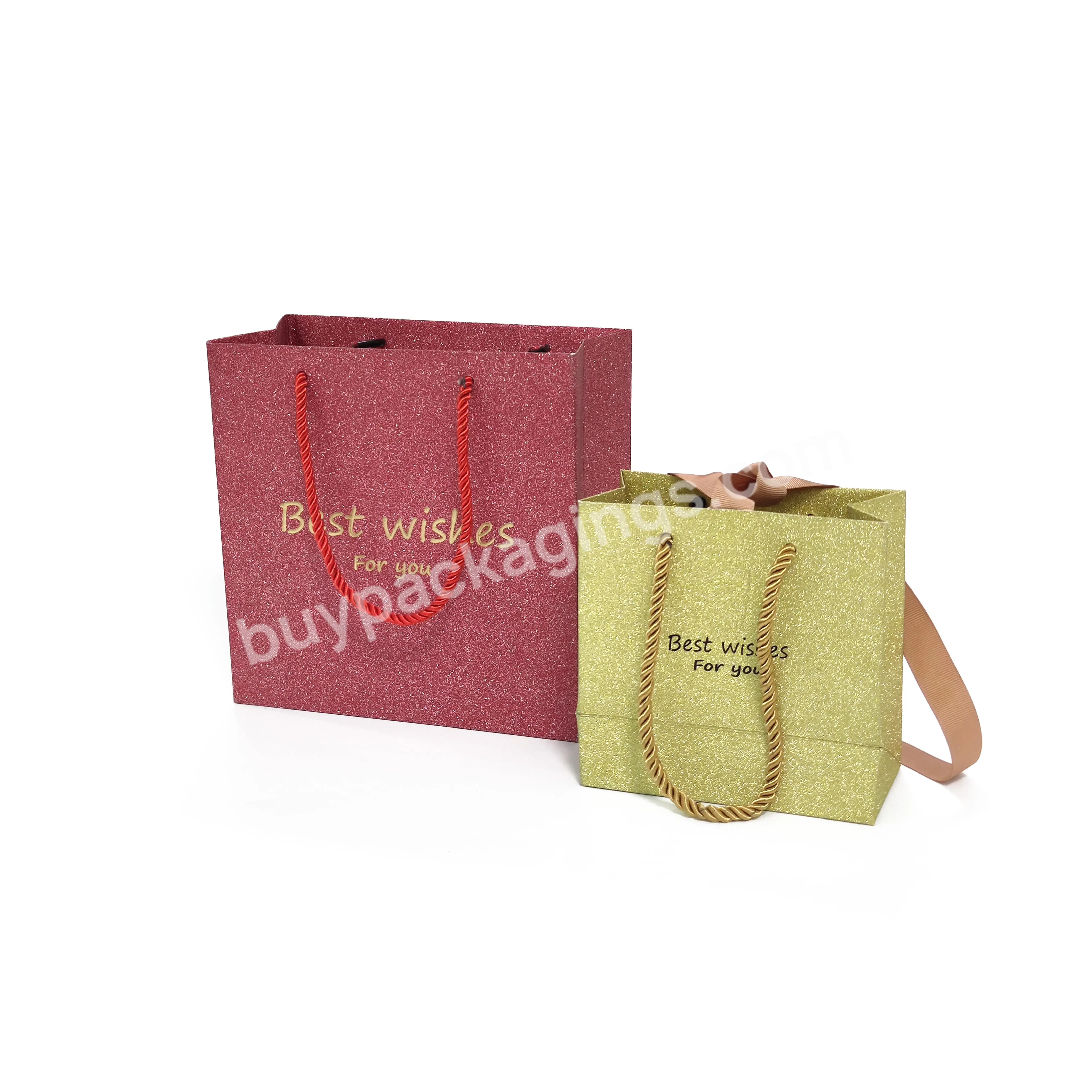 Custom Printed Luxury Gift Paper Shopping Packing Bag With Your Own Logo Paper Shoes Bags