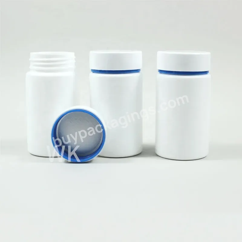 Custom Printed Medicine Bottle 120ml Hdpe Wide Mouth White Plastic Inner Bottle Manufacturer Empty Pill Capsule Bottle