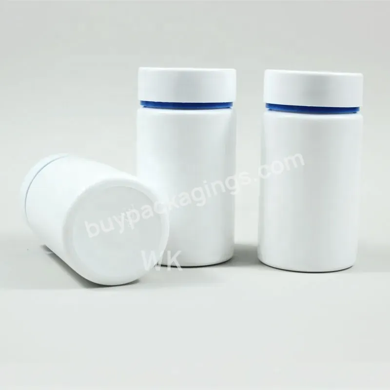 Custom Printed Medicine Bottle 120ml Hdpe Wide Mouth White Plastic Inner Bottle Manufacturer Empty Pill Capsule Bottle