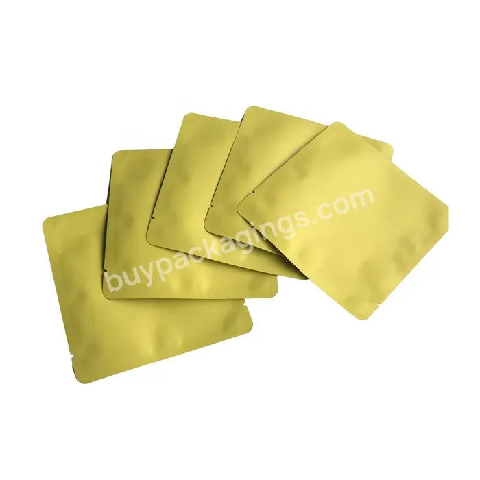 Custom Printed Mini Moisture Proof Flat Sealed Small Plastic Color Foil Mylar Bags For Cosmetic Coffee Tea Sample Sachet Packet