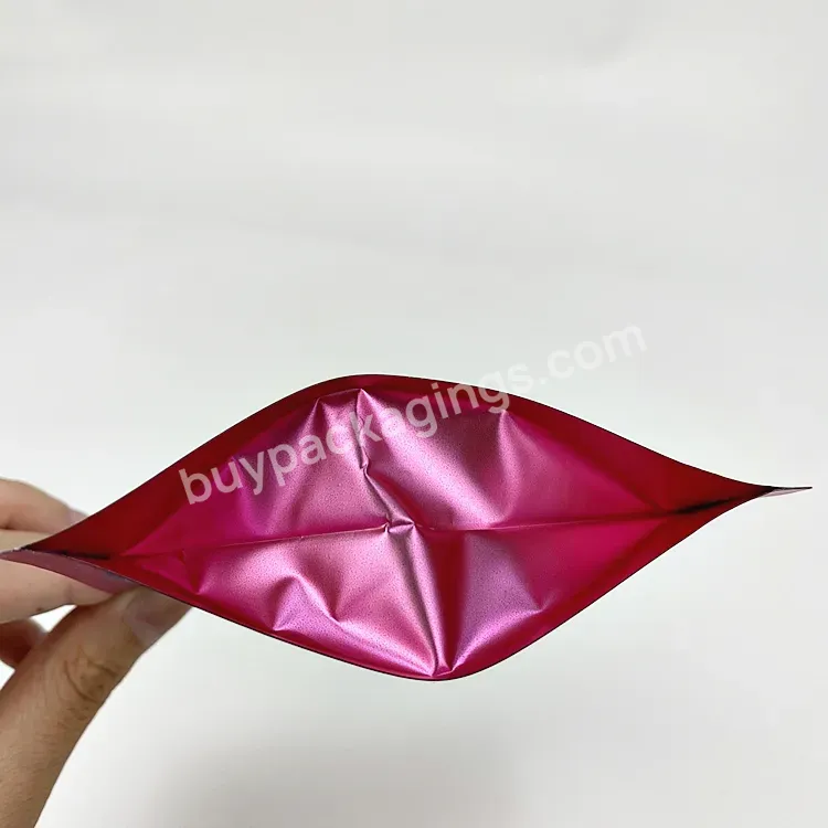 Custom Printed Moisture Proof 3.5g Gummy Pink Mylar Packaging Bags Food Grade Doypack For Small Businesses