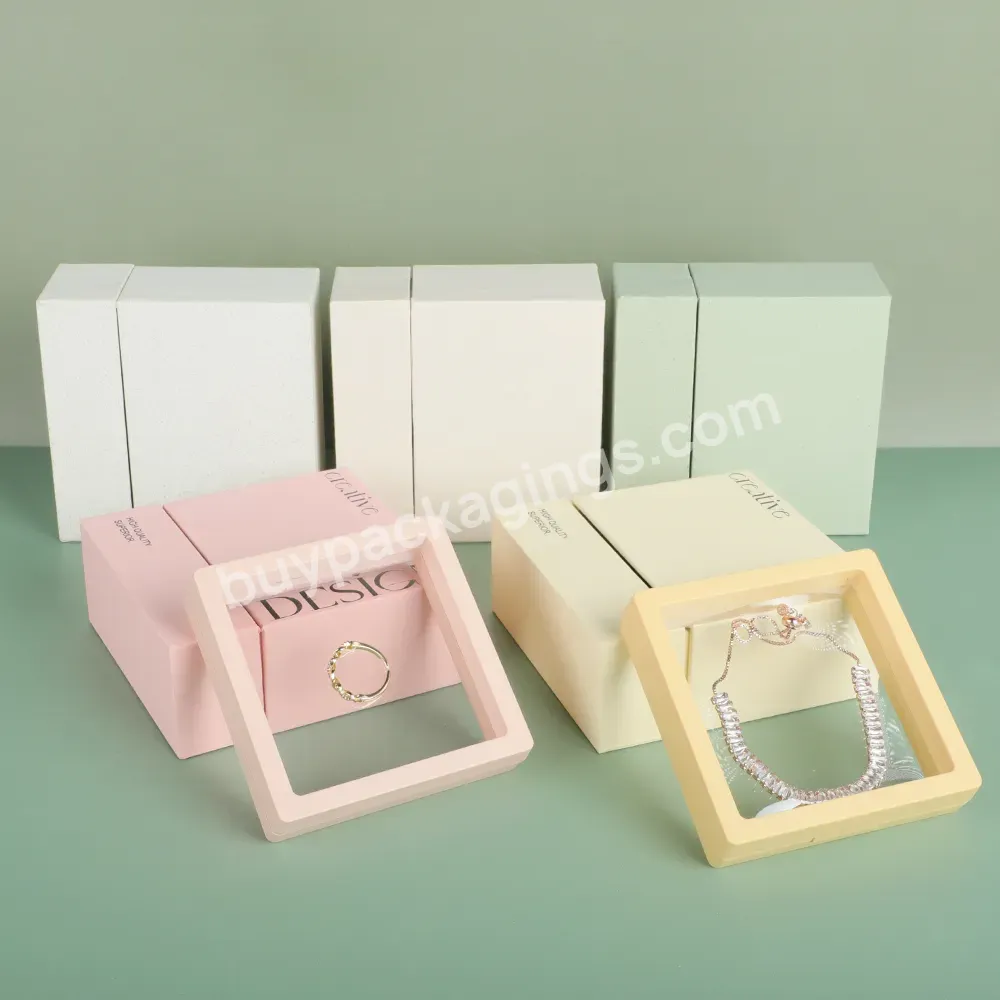 Custom Printed Organizer Eco Friendly Hard Paper Cardboard Jewellery Box Luxury Drawer Slide Out Ring Jewelry Packaging Box