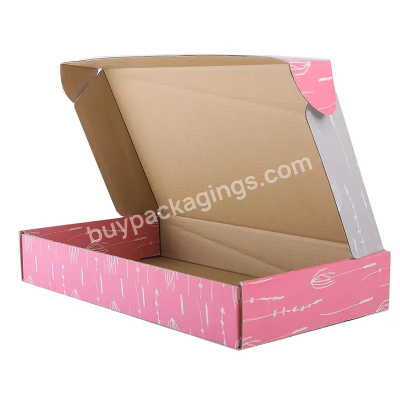 Custom Printed Packaging Kraft Paper Corrugated Shipping Mailer Box With Logo