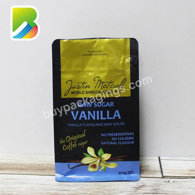 Custom Printed Packaging Resealable Flat Bottom Valve Digital Bag Zip Bean Block Side Gusset Degassing Coffee Bags