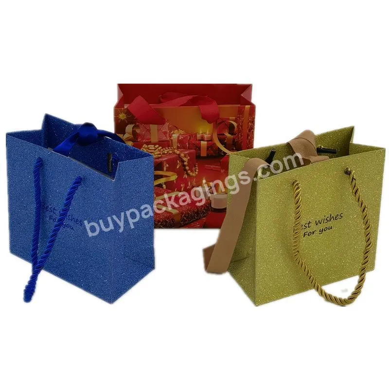 Custom Printed Paper Luxury Bags Shopping Paper Gift Bag With Your Own Logo