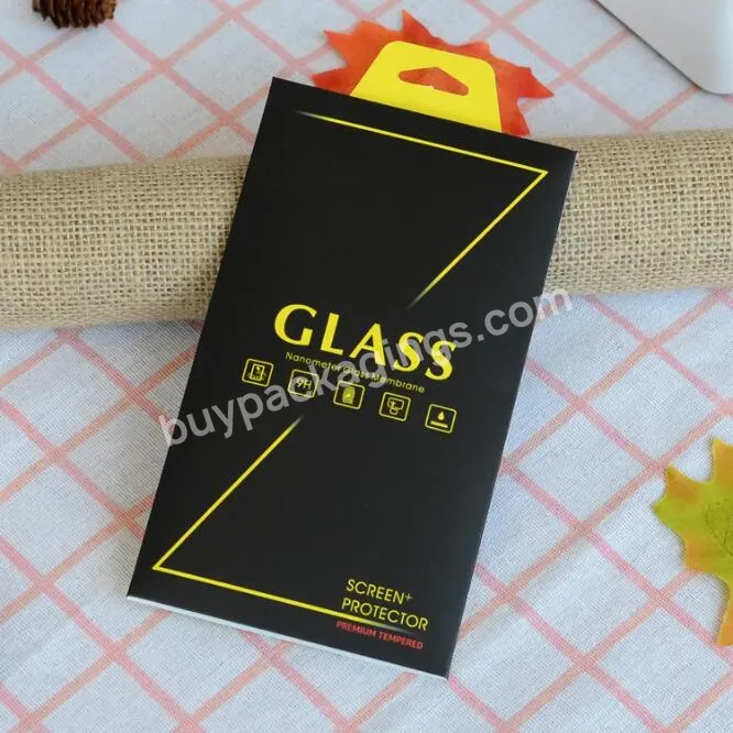 Custom Printed Paper Retail Envelop Tempered Glass Screen Protector Packaging Box