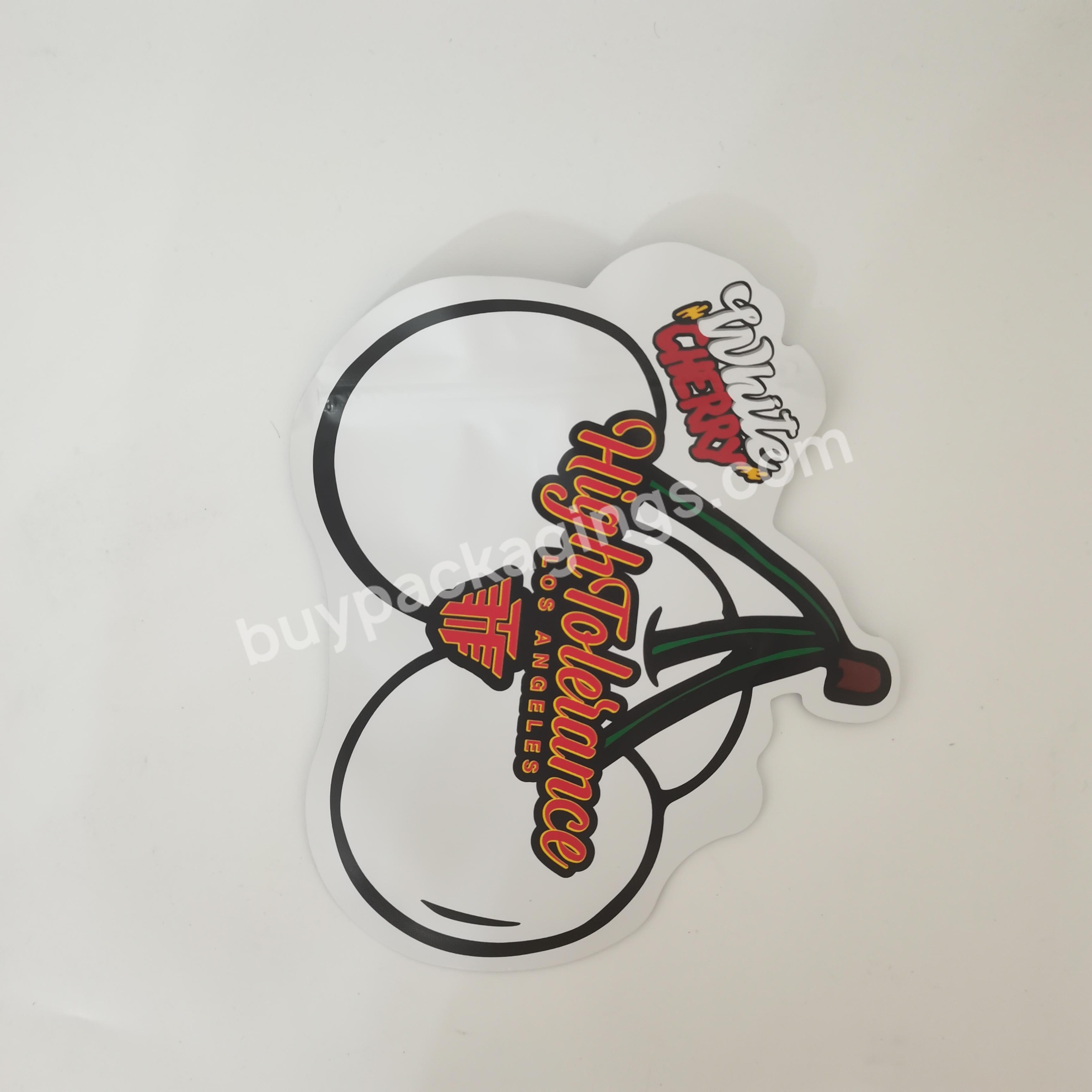 Custom Printed Plastic Resealable 3.5g Unique Special Die Cut Shaped Mylar Bags