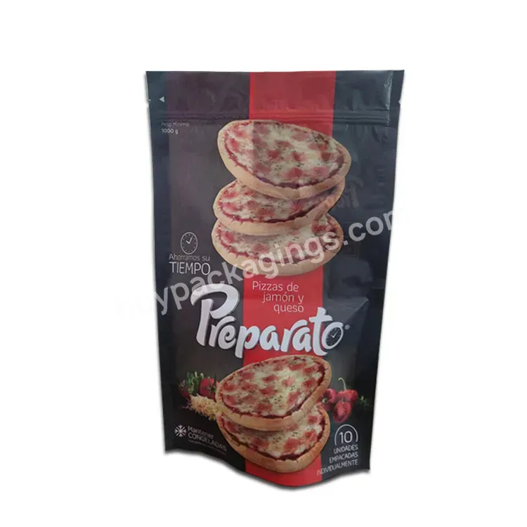 Custom Printed Plastic Stand-up Pouches Pizza Food Packaging Bags With Zipper - Buy Stand Up Pouches,Pizza Packaging Bag,Custom Printed Food Packaging Bags.