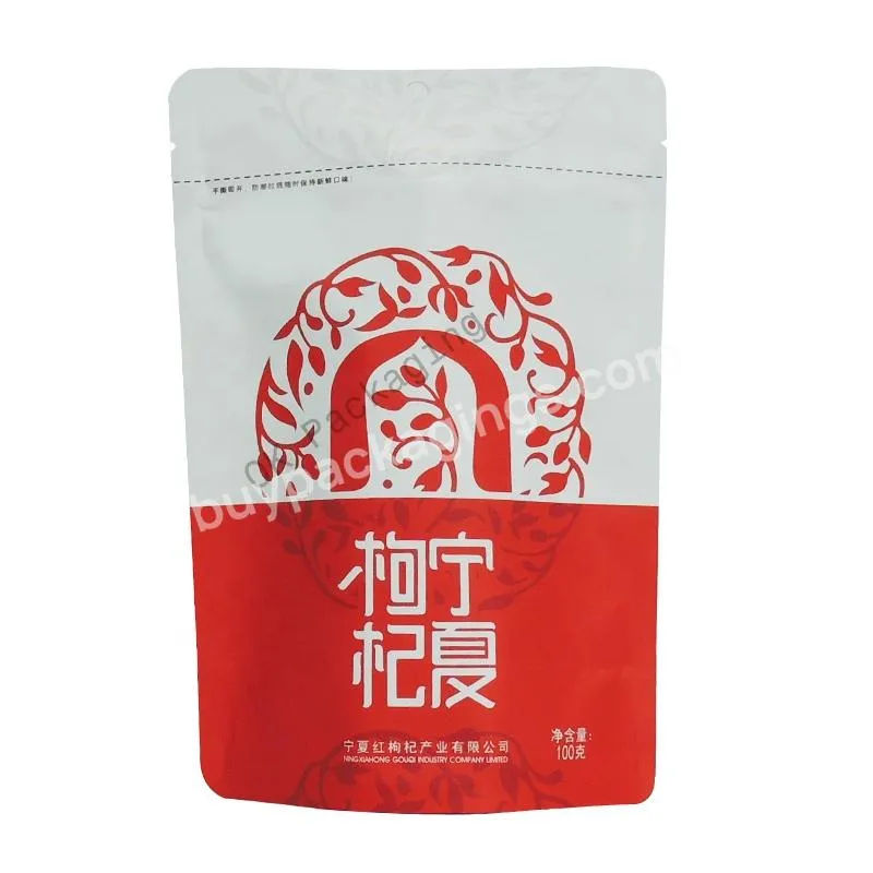 Custom Printed Plastic Ziplock Stand Up Pouches Bag With Zipper For Food Packaging Food Grade Plastic Pe / Ny Bag