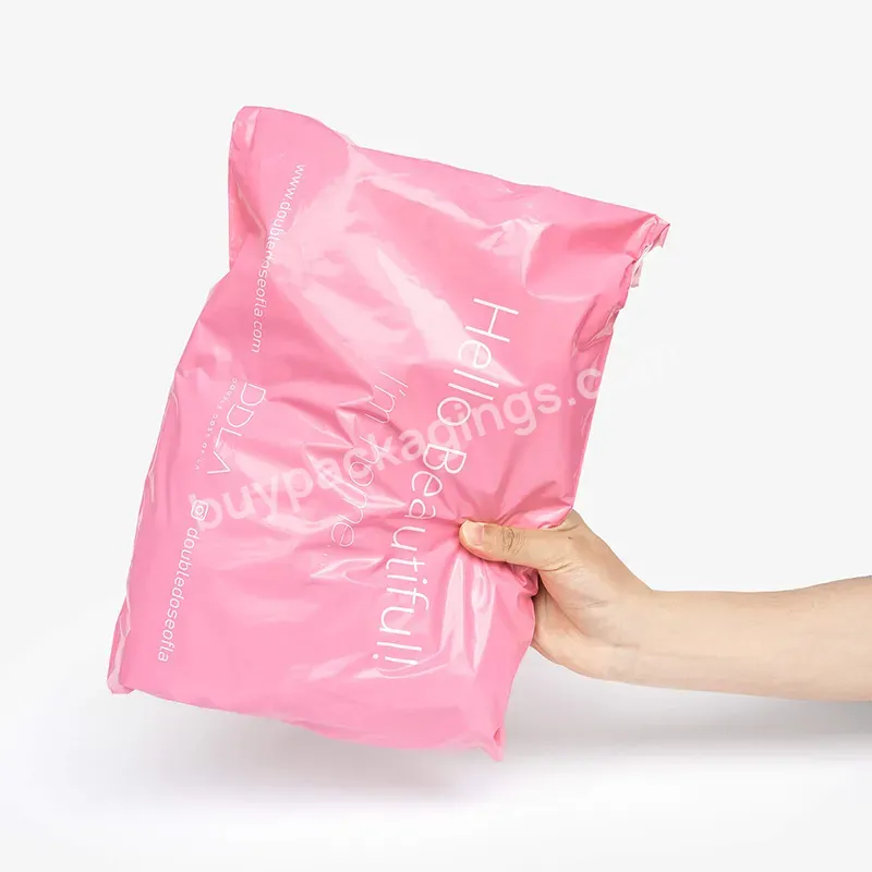 Custom Printed Poly Mailers With Your Logo Design Or Artwork Plastic Envelope Mailers Pink Product Poly Mailers - Buy Pink Product Poly Mailers,Parcel Postage Poly Mailer,Pink Poly Mailer.