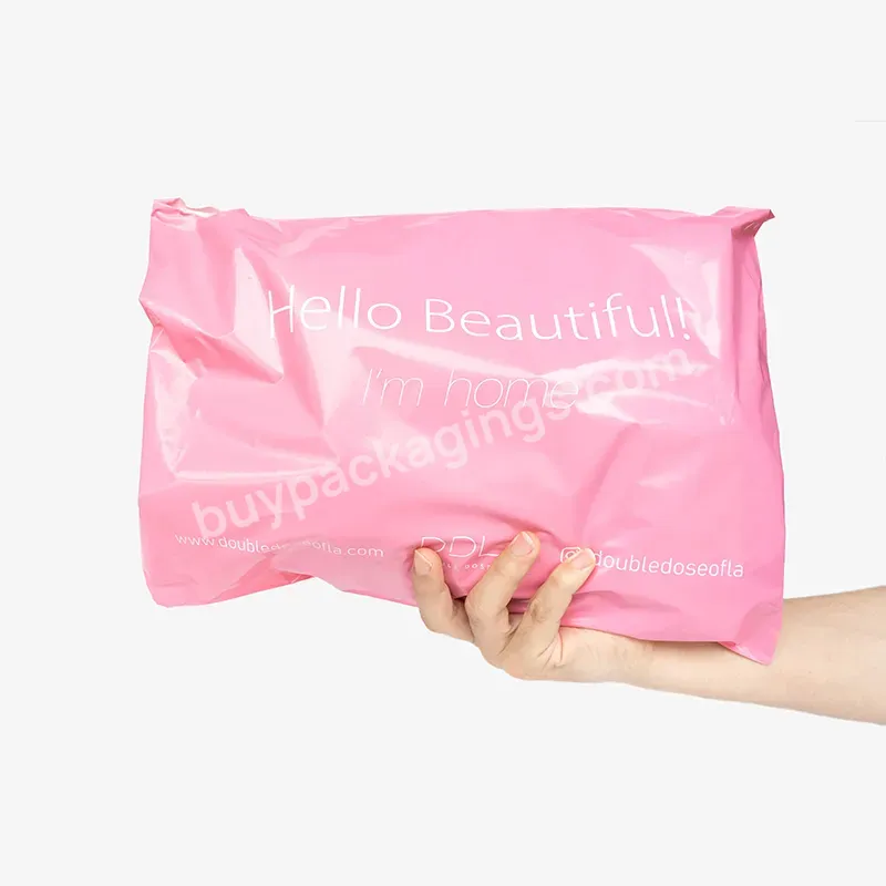 Custom Printed Poly Mailers With Your Logo Design Or Artwork Plastic Envelope Mailers Pink Product Poly Mailers - Buy Pink Product Poly Mailers,Parcel Postage Poly Mailer,Pink Poly Mailer.