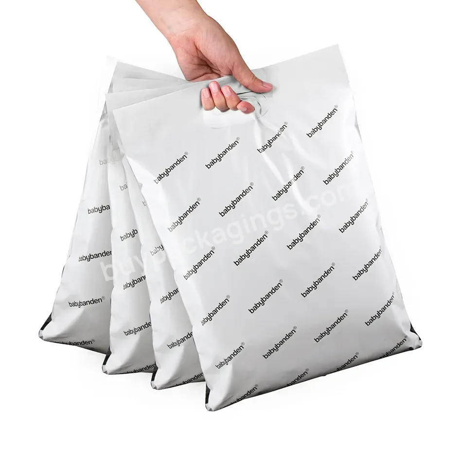 Custom Printed Poly Shipping Mailer Bags With Die Cut Handle Super Large Poly Mailers Clothing Packaging Bags With Self Adhesion - Buy Large Poly Mailer Bags With Handle,Custom Printed Plastic Mailing Bags With Handle Garment Clothing Large Mailers C