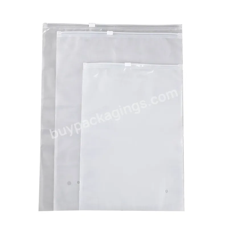 Custom Printed Poly Zipper Bag Cpe Frosted Zipper Ziplock Bags Shipping Bags For Clothing Waterproof