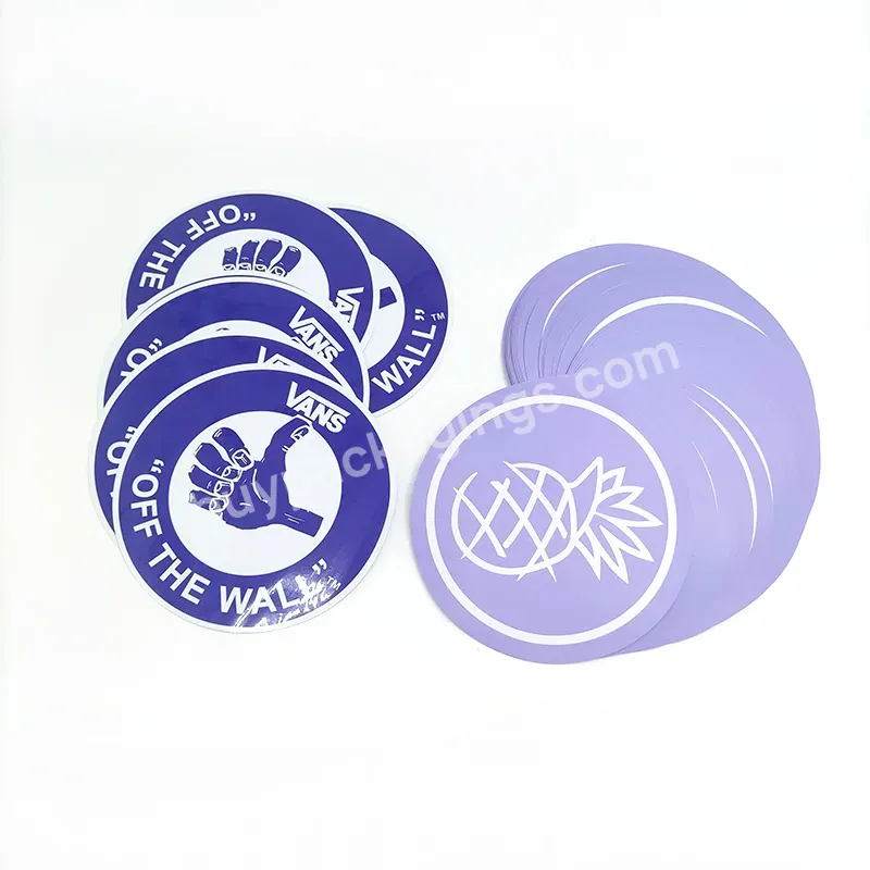 Custom Printed Premium Quality Self Adhesive Vinyl Die Cut Brand Logo Sticker