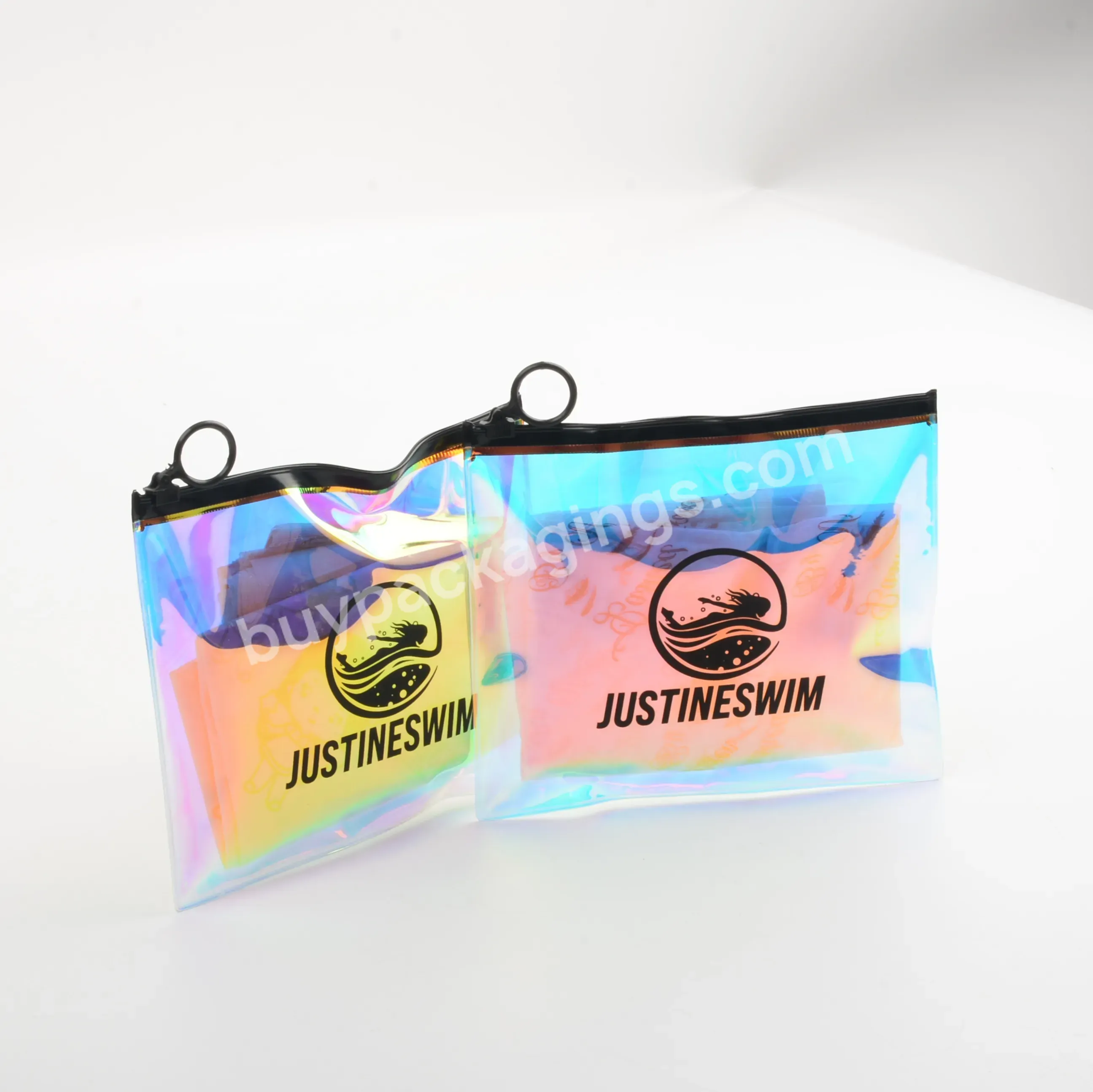 Custom Printed Private Label Clear Pvc Zipper Bags Cosmetic Storage Zipper Bags