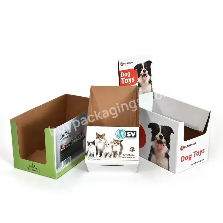 Custom Printed Product Pre Roll Packaging Counter Retail Shelf Ready Cardboard Paper Display Boxes For Retail Store