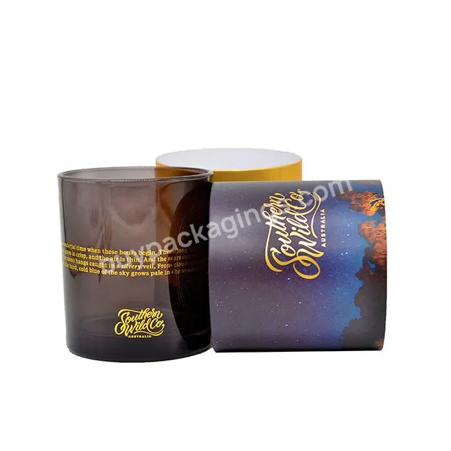 Custom Printed Recyclable Fancy Special Oxford Book Paper Cardboard Tube Candle Box packaging