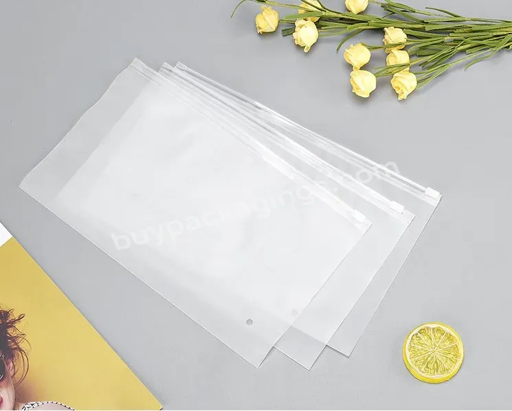 Custom Printed Recycled Pouches Frosted Apparezipper Packing Plastic Bag Plastic Zip Lock Bags Zipper Bag With Logo For Clothing