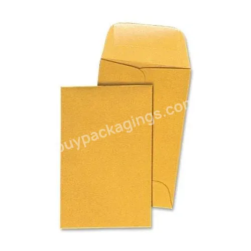 Custom Printed Recycled White Kraft Paper Mailing Box Coin Envelopes