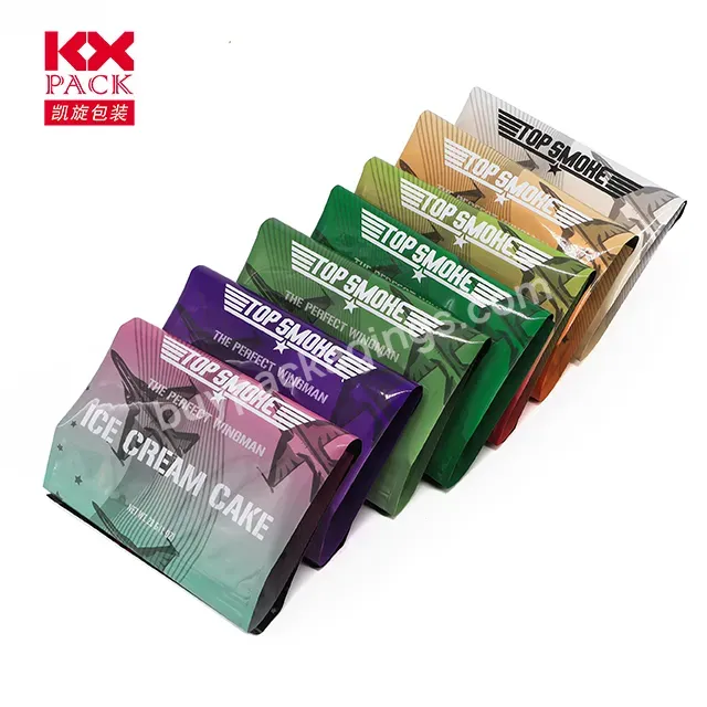 Custom Printed Resealable Empty Plastic Zipper Leaf Hand Tobacco Packaging Bag Rolling Packing Tobacco Pouches
