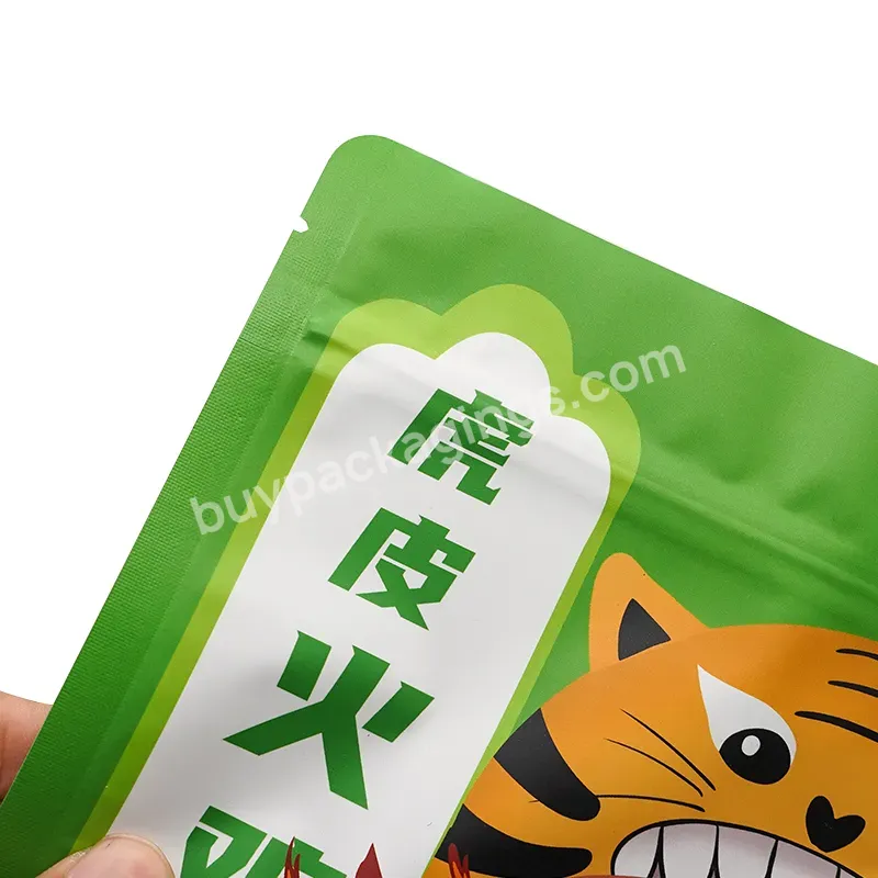 Custom Printed Sealed Packaging Side Gusset Zipper Stand Up Aluminum Foil Snack Food Pouch Bags