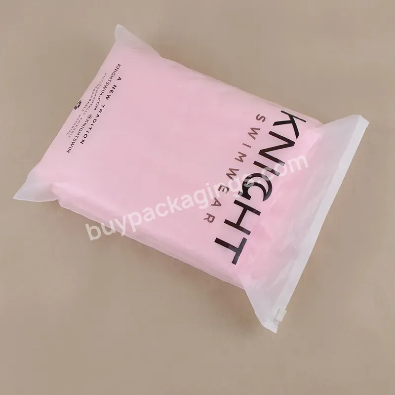 Custom Printed Self-adhesive Bag Clothing Clothes Logo Transparent T Shirt Zipper Swimwear Underwear Biodegradable Packaging