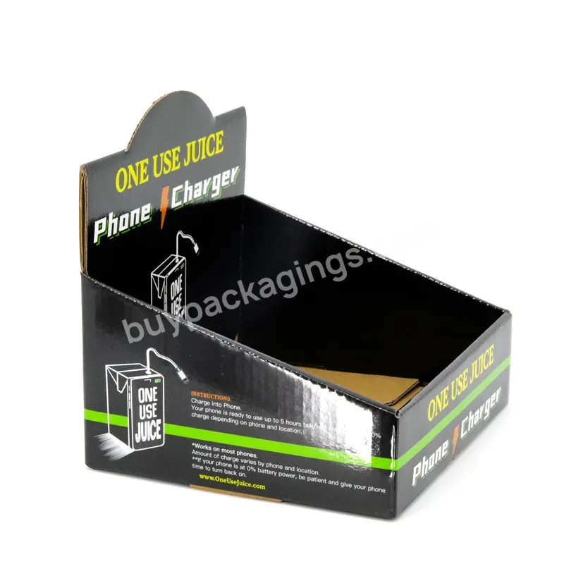 Custom Printed Shelf Ready Box Packaging Paper Display Box Corrugated Cardboard Carton Shipper Counter Display Box