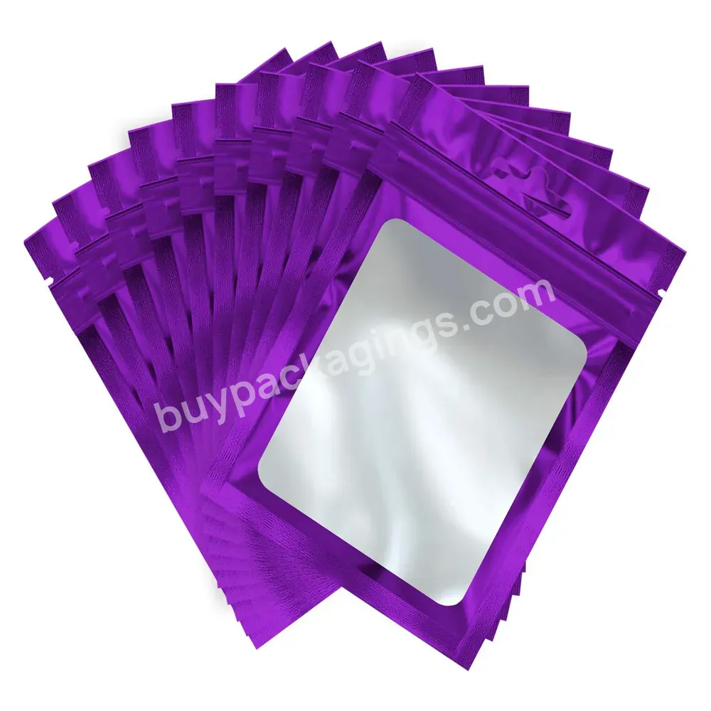 Custom Printed Small Mini Pvc Frosted Ziplock Bags For Jewelry Plastic Bag For Earring