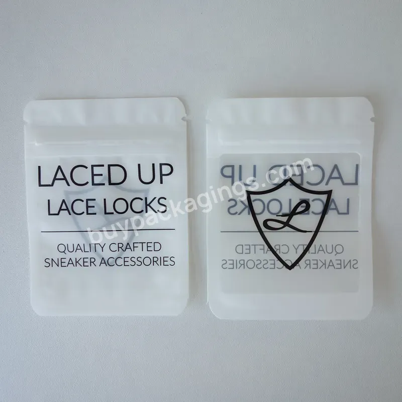 Custom Printed Small Size Three Side Seal Zip Lock Mylar Plastic Bag With Window