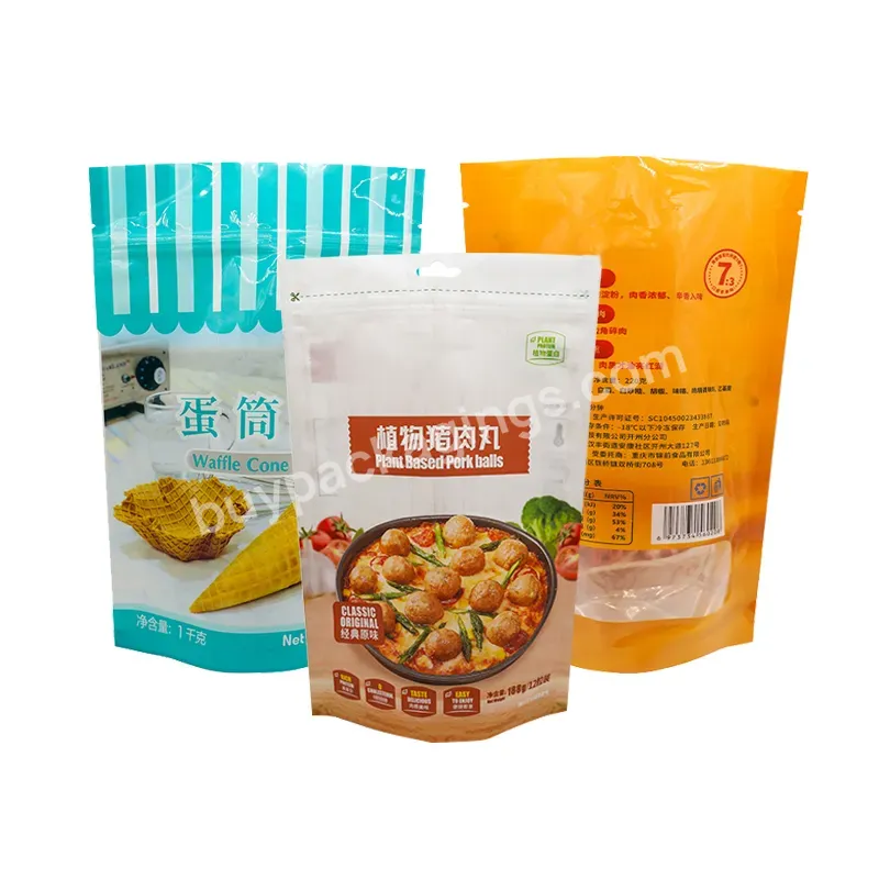 Custom Printed Stand Up Food Smell Proof Pouch Zipper Mylar Bag Wholesale Plastic Packaging