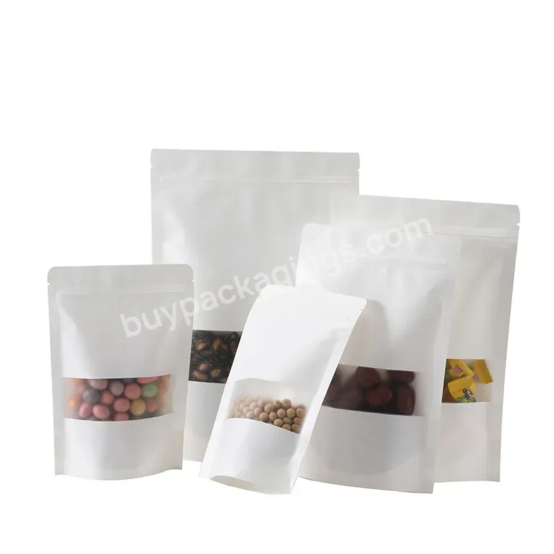 Custom Printed Standing Coffee Bean Packaging Side Gusset Pouch Bag Tin Tie Kraft Paper Coffee Beans Bag