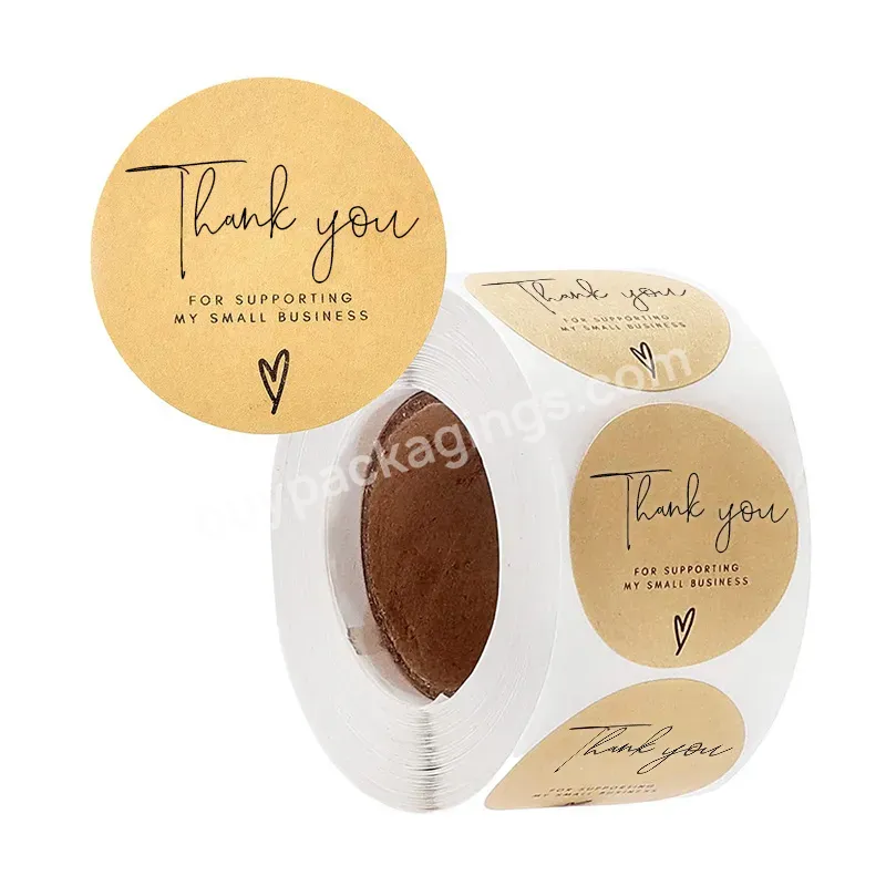 Custom Printed Thankyou Labels Adhesive Thank You Stickers For Small Business