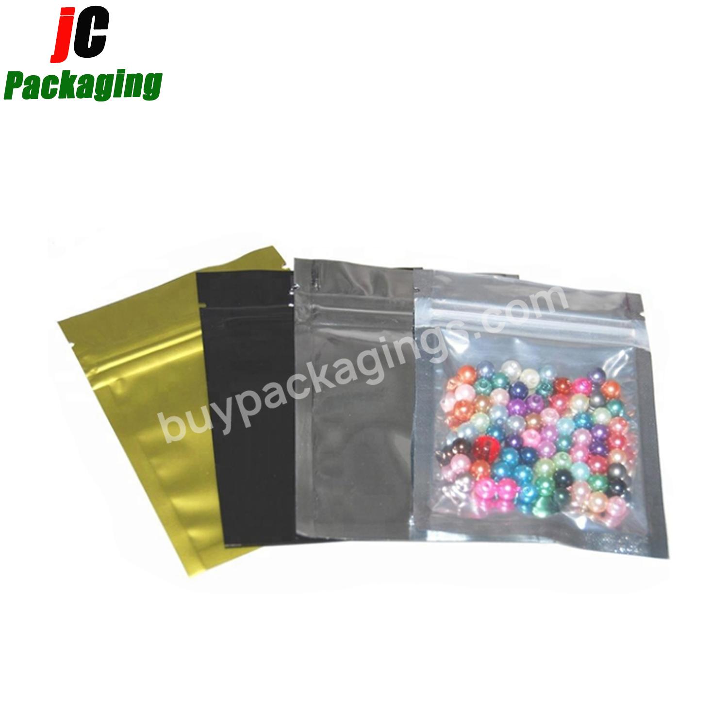 Custom Printed Transparent Front Plastic Cosmetic Packaging Bags Food Package Pouch