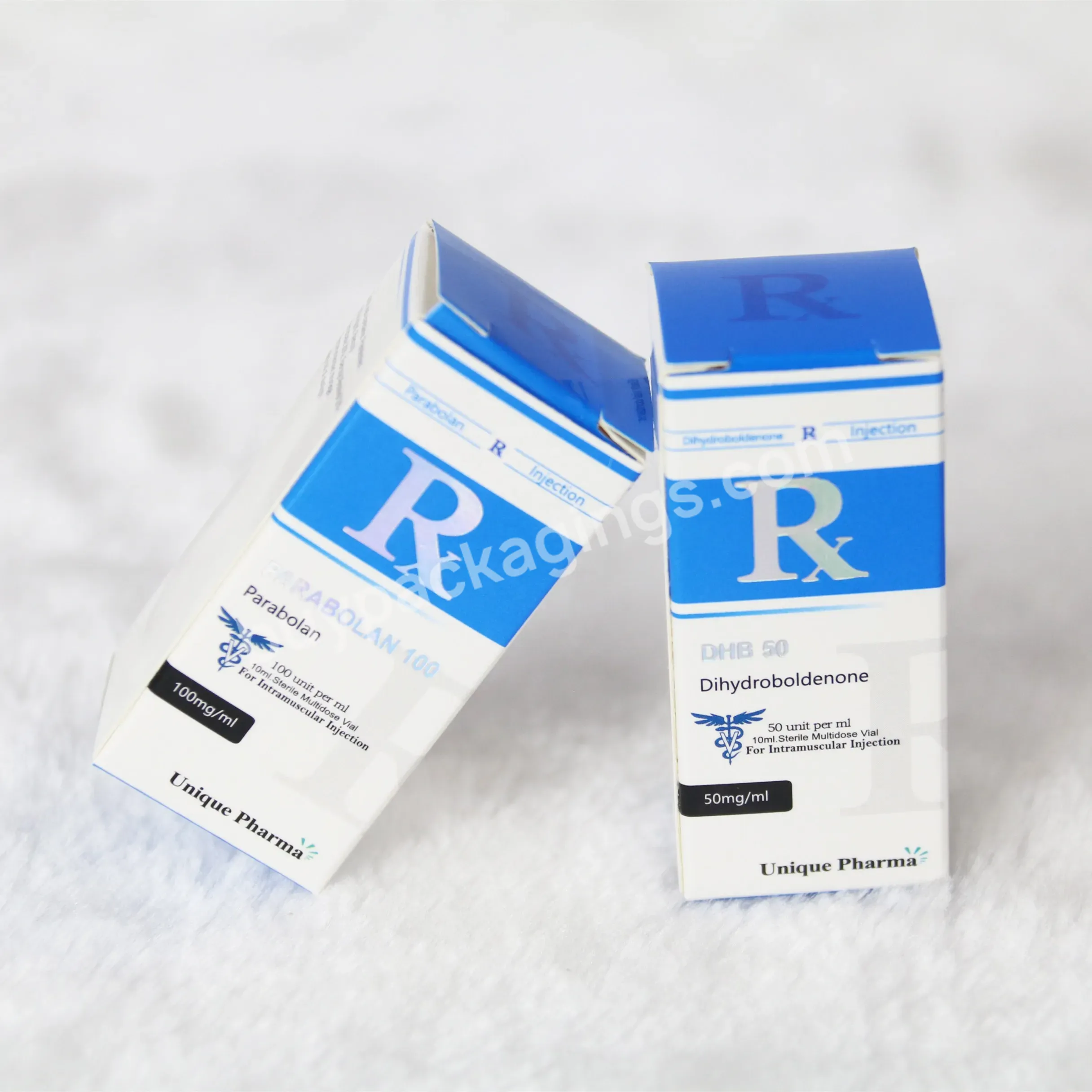 Custom Printed Waterproof Medicine Pharmaceutical Packaging 10ml Hologram Steroid Vial Label