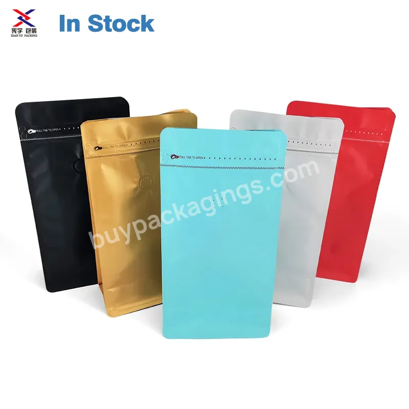 Custom Printed Wholesale Aluminum Foil Coffee Packaging Zipper Bags With Valve