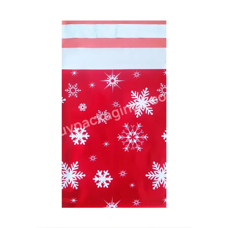 Custom Printed Wholesale Clothing Packaging Envelope Express Waterproof Christmas 10x13 Cute Poly Mailer Strong Adhesion