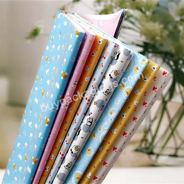 Custom Printed Wrapping Paper Christmas Wholesale Unique Color Funny Patterns Recycled Christmas Gift Tissue Wrapping Paper